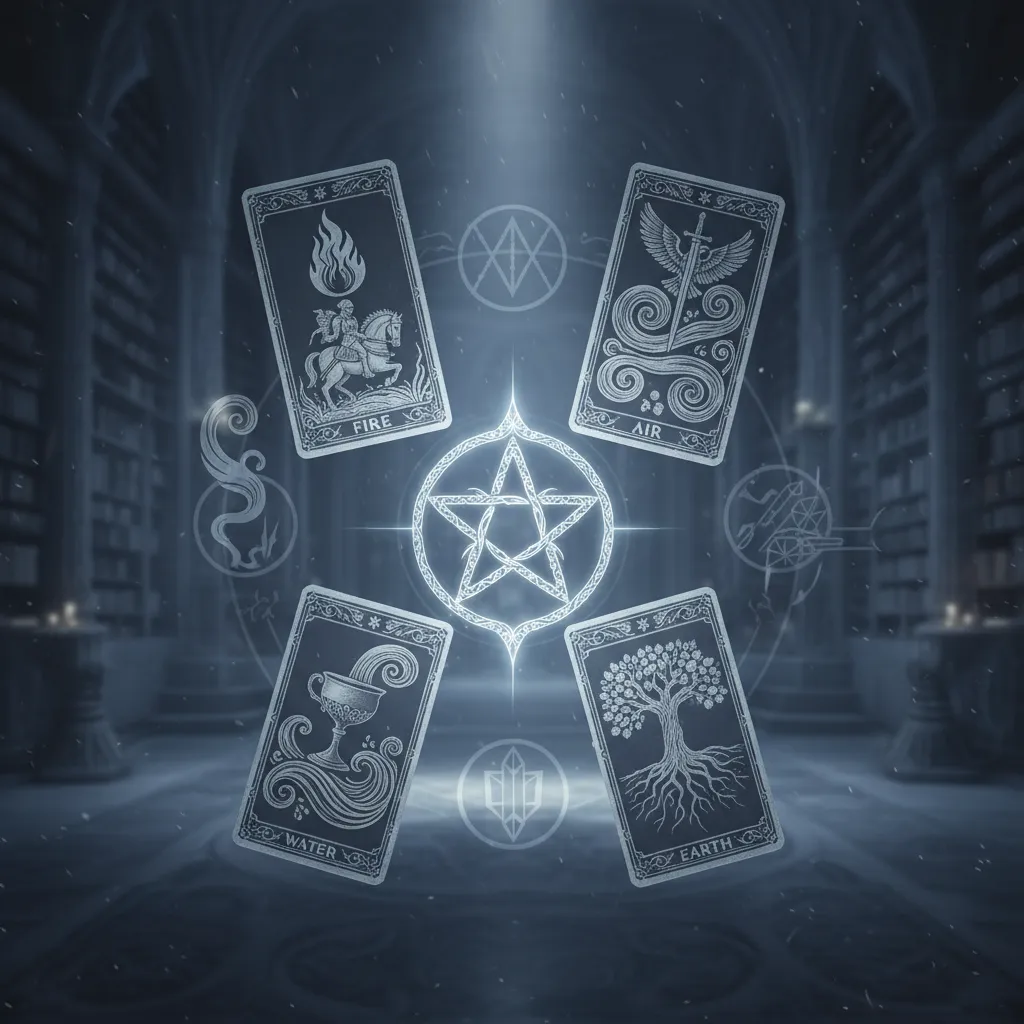 Los cuatro elementos en el Tarot: Guía básica para interpretaciones