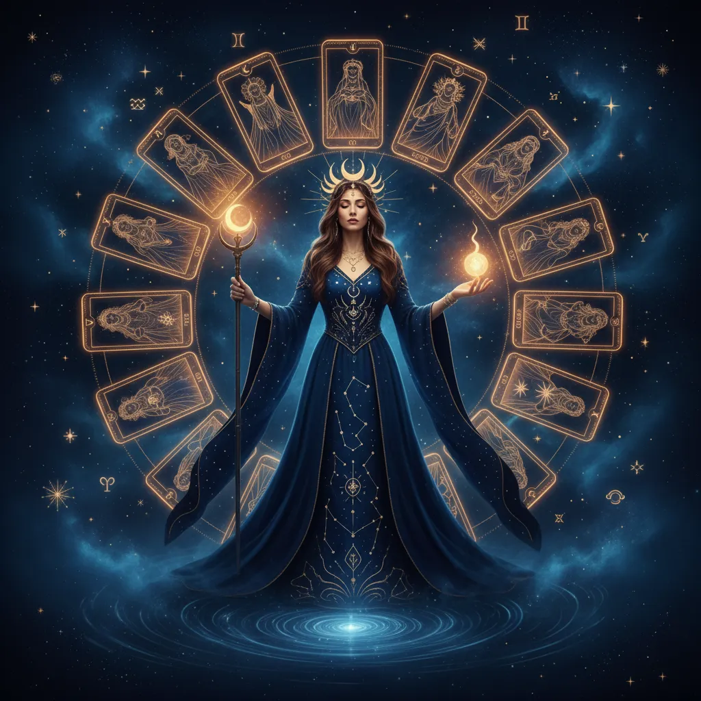 La mujer en los Arcanos Mayores del Tarot: Simbolismo y poder