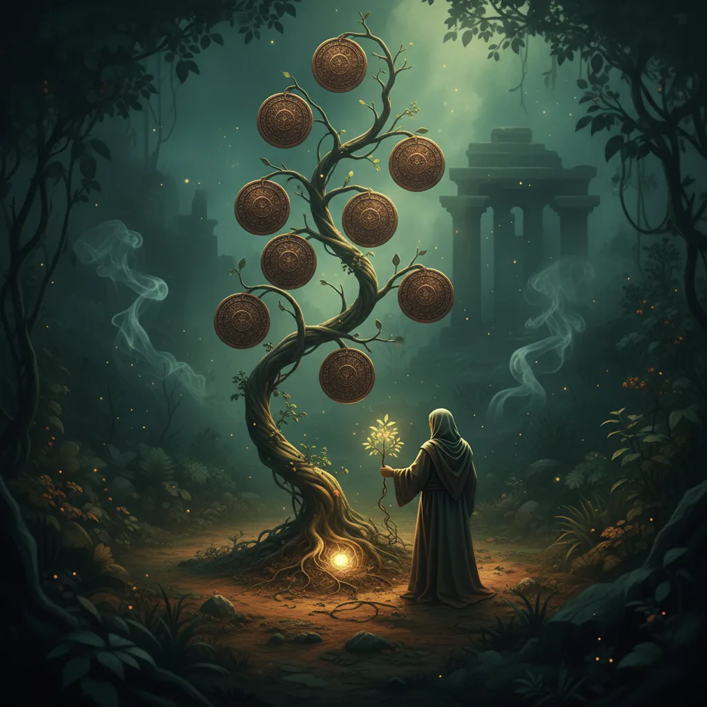 Siete de Oros: Significado, Interpretación y Simbolismo en el Tarot