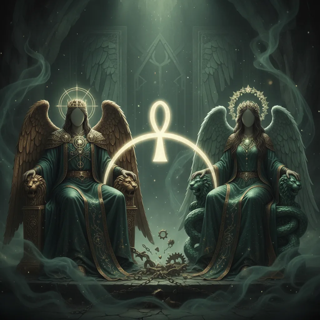 Significado de la carta Trono masculino/femenino en el Tarot de los Ángeles